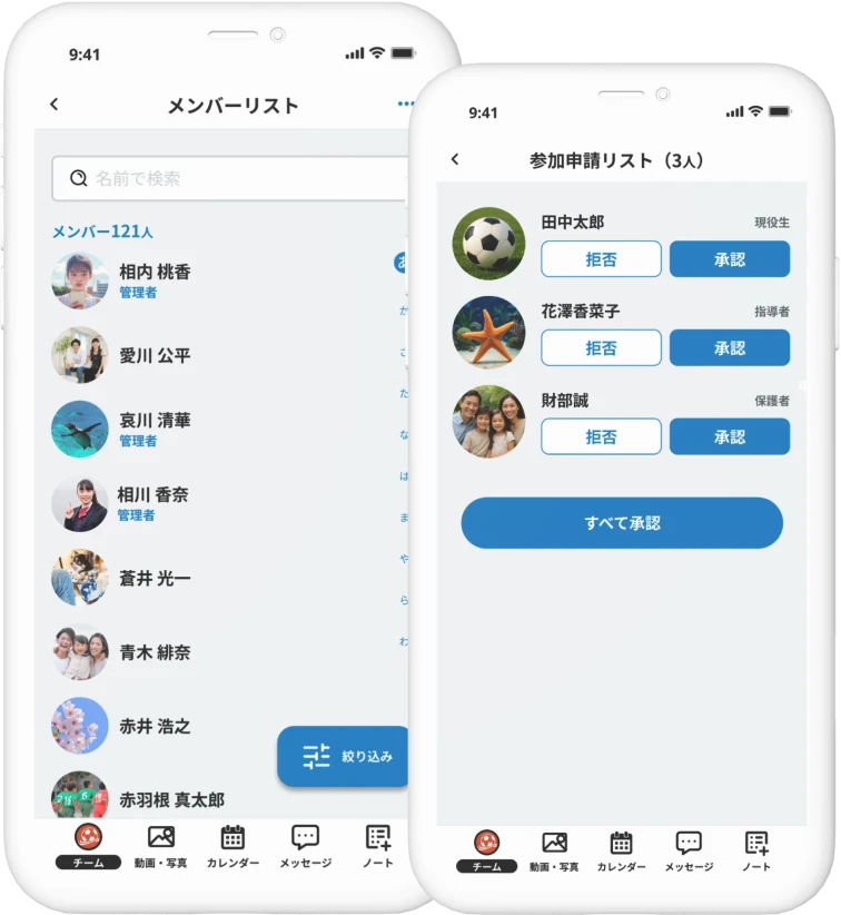 メンバー管理